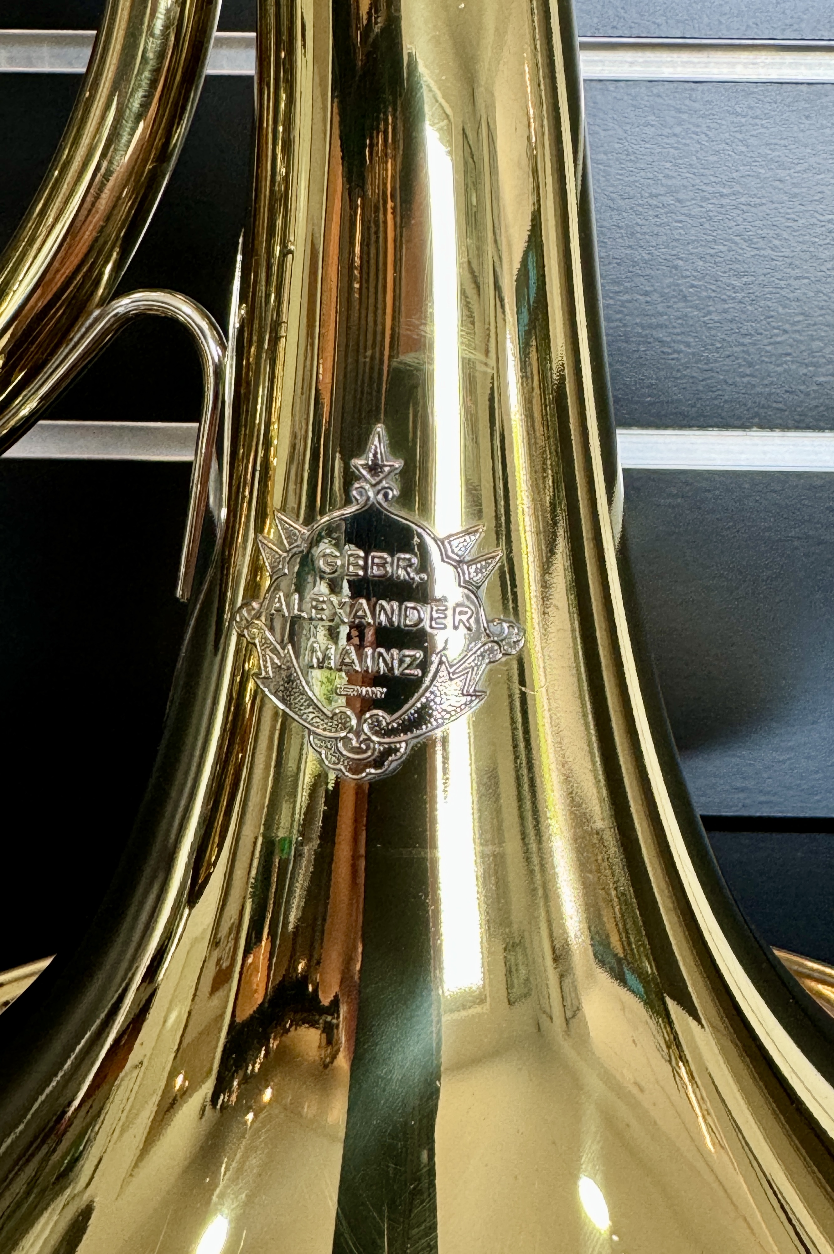 Gebr. Alexander Mainz Mod. 105 Diskant hoch F Horn 