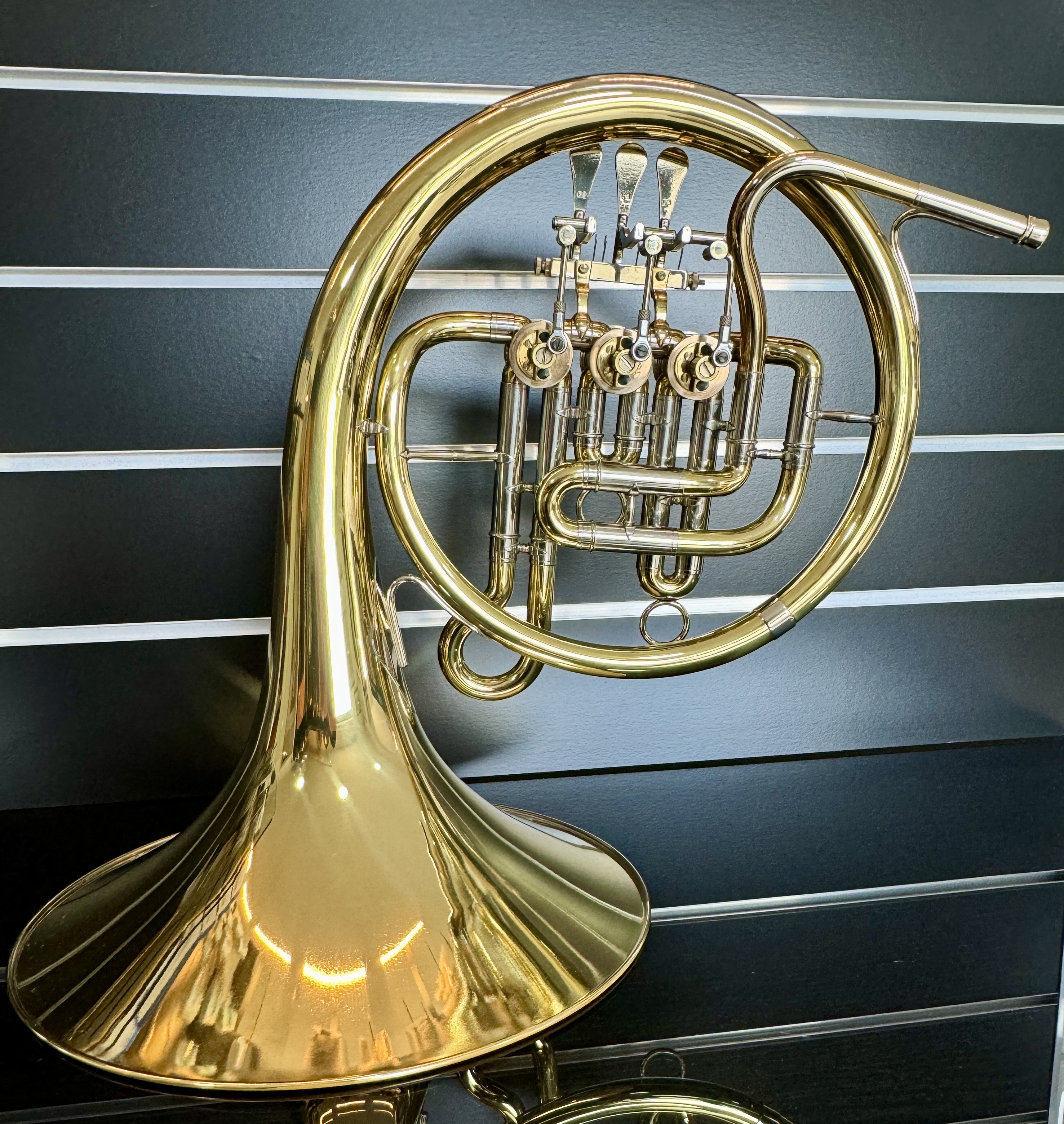 Gebr. Alexander Mainz Mod. 105 Diskant hoch F Horn 